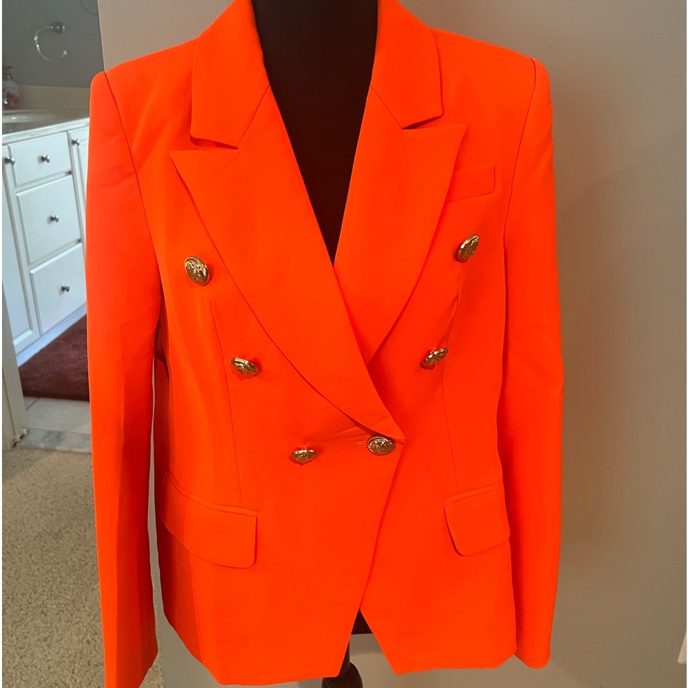 Orange blazer size large